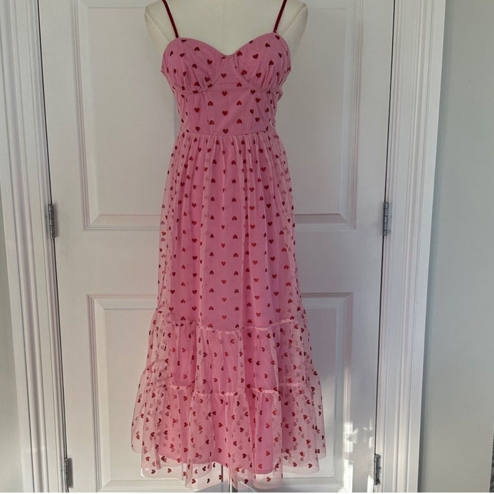 Betsey Johnson Pink Heart Dress